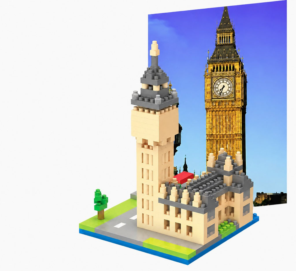 Kända landmärken. Big Ben i London, England - 470 bitar