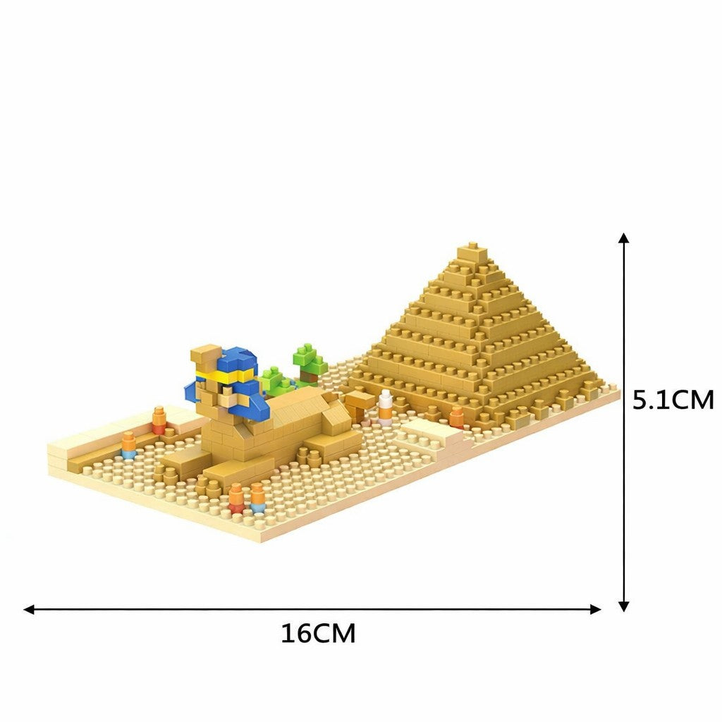 Kända landmärken. Sfinxen och Chefrens pyramid i Giza, Egypten - 300 bitar