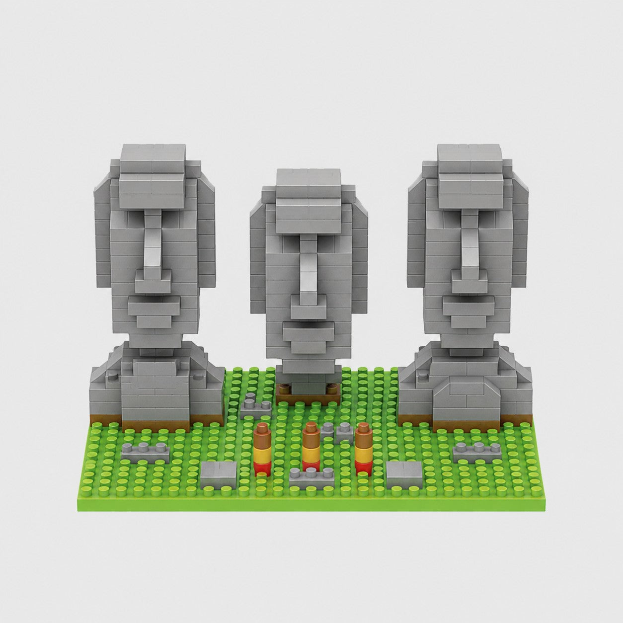 Kända landmärken. Påsköns Moai-statyer, Chile - 380 bitar