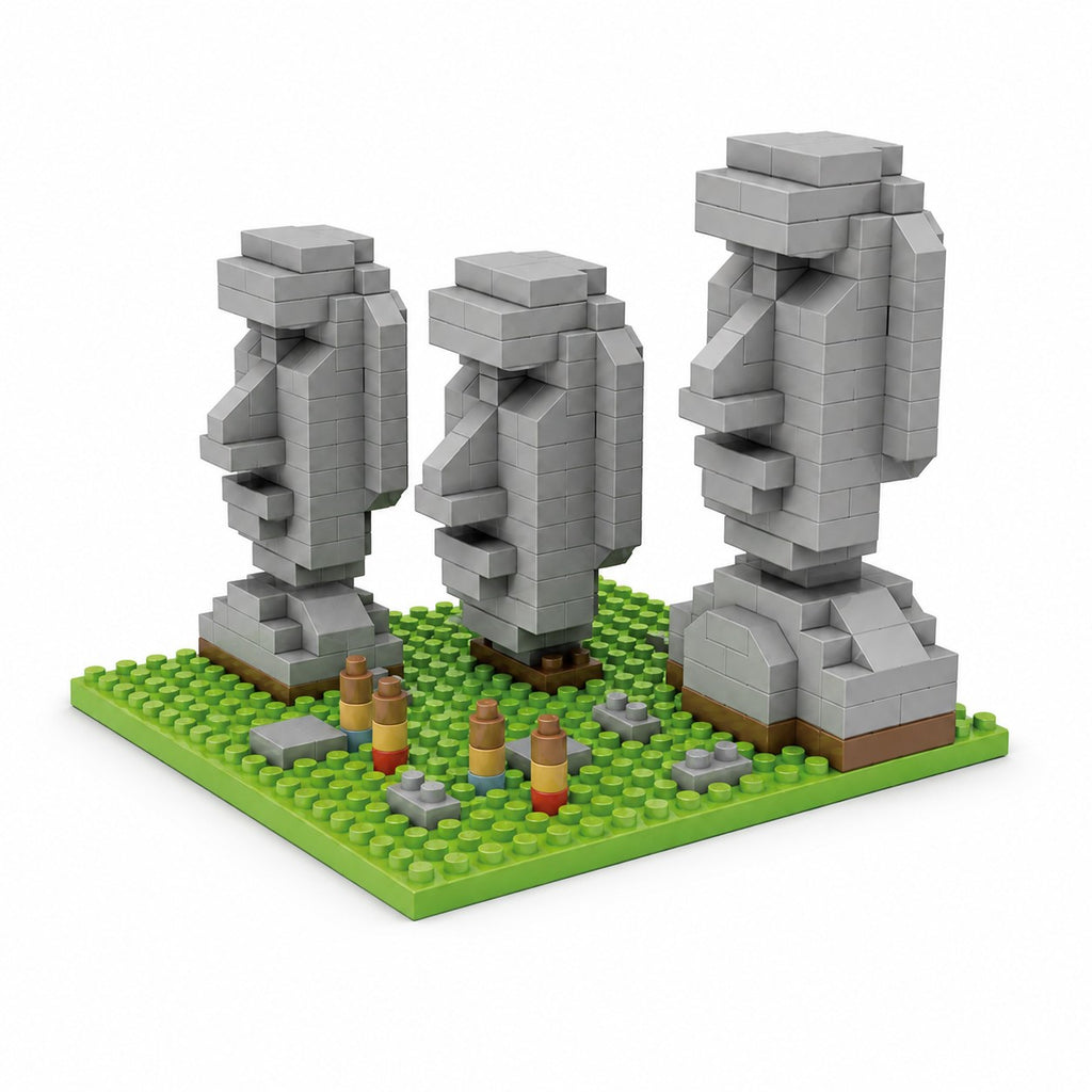 Kända landmärken. Påsköns Moai-statyer, Chile - 380 bitar