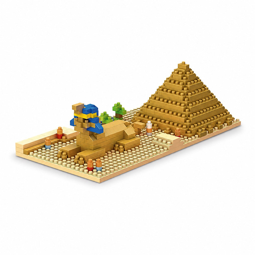 Kända landmärken. Sfinxen och Chefrens pyramid i Giza, Egypten - 300 bitar